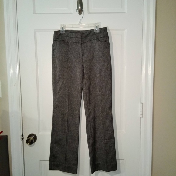 Black and white print satin dress pants - Picture 4 of 5